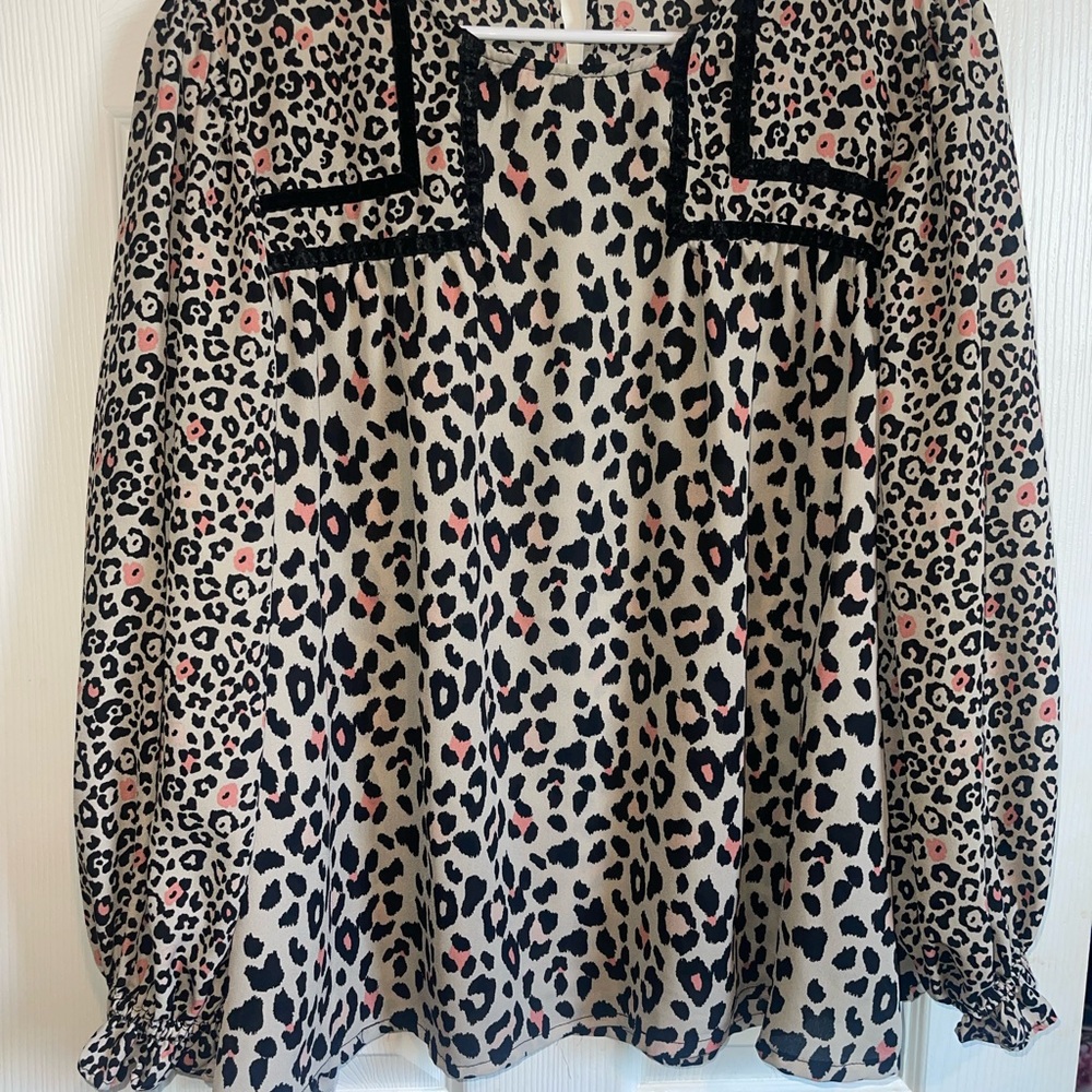 Leopard Print Women's Top